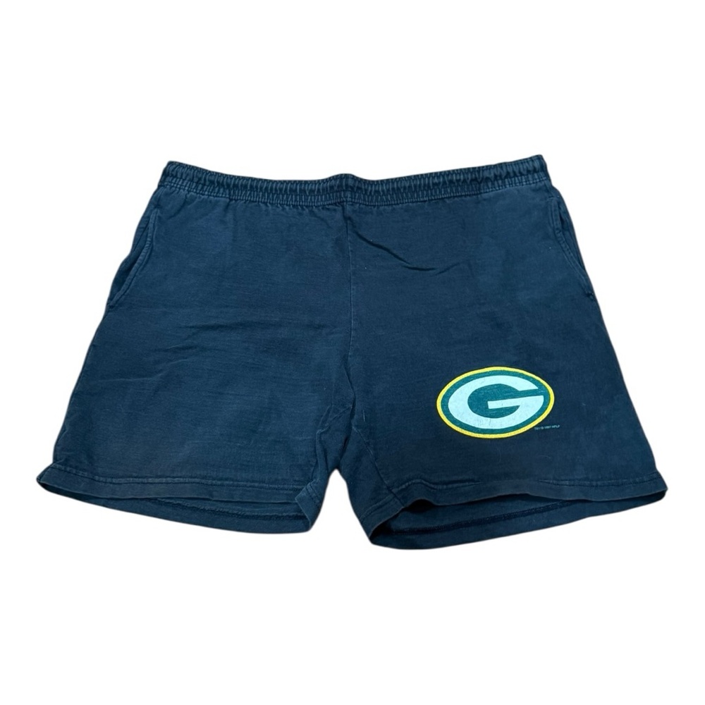 Vintage Green Bay Packers Artex Cotton Shorts Size L NFL 90s